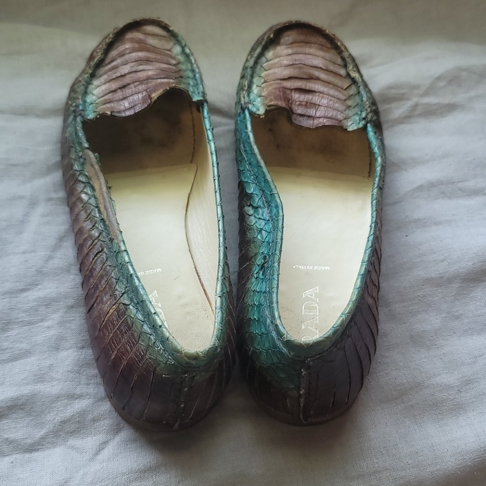 Prada Python Snakeskin Loafer 35.5 - image 3